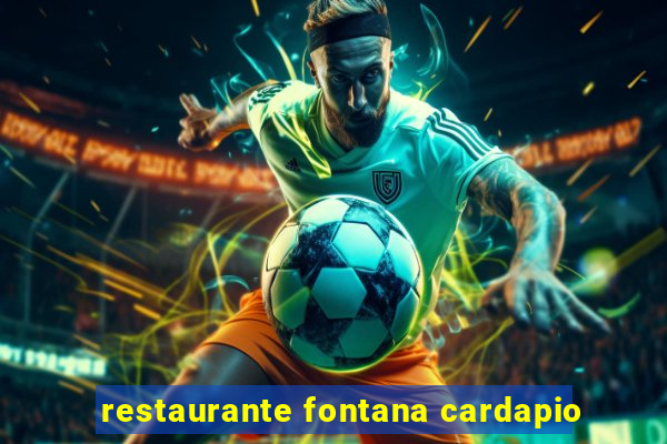 restaurante fontana cardapio